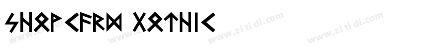 Showcard gothic字体转换